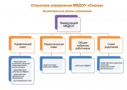 Структура управления МБДОУ "Сказка"